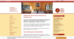 Desktop Screenshot of kreuz-christi-kirche.de